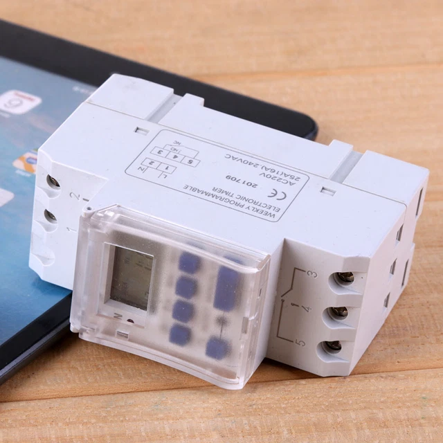 GUIDA DIN DIGITALE timer programmabile interruttore AC 220V 50/60Hz