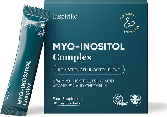 INSPIRIKO 5IN1 MYO-INOSITOL Powder 4000mg PCOS Supplement Folate ...