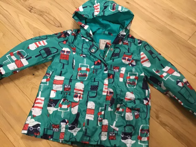 2-3 Years Girl's Green Lightweight Hooded Waterproof Coat by NEXT