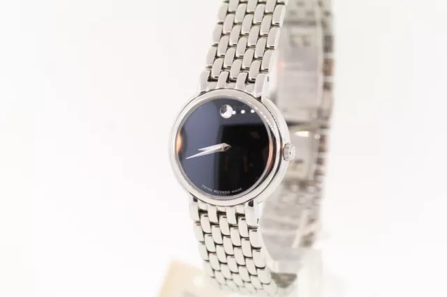 Donna Movado 0605615 Certa Quadrante Nero Orologio IN Acciaio Inox