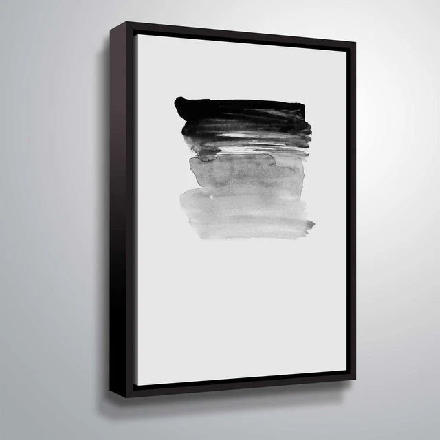 ArtWall 'Grey I' Gallery Wrapped Floater-framed Canvas  Small