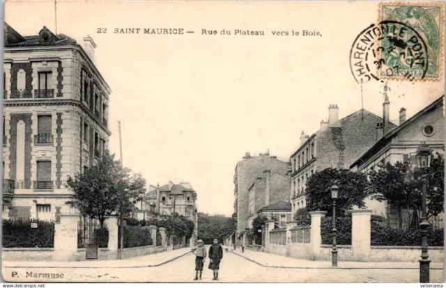 18640 cpa 54 Saint Maurice - Rue du Plateau bers le Bois