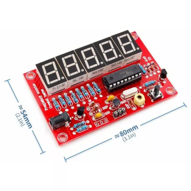 1Hz-50MHz Cristal Oscillateur Fréquence Compteur Mètre Testeur DIY LED Écran De