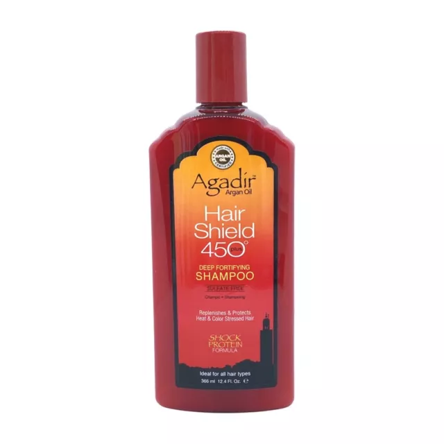 AGADIR HAIR SHIELD 450 Deep Fortifying Shampoo and Conditioner 12.4oz ...
