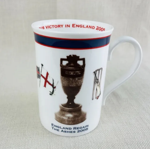 Aynsley Fine Bone China Mug - England Regains The Ashes 2005 Team Names Cricket