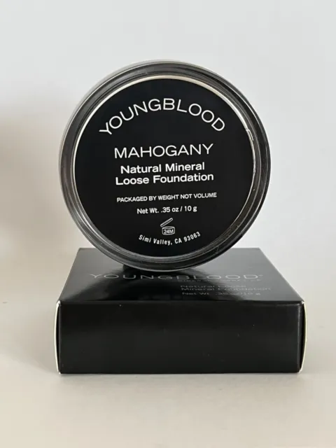 Youngblood natural loose mineral foundation MAHOGANY 10g
