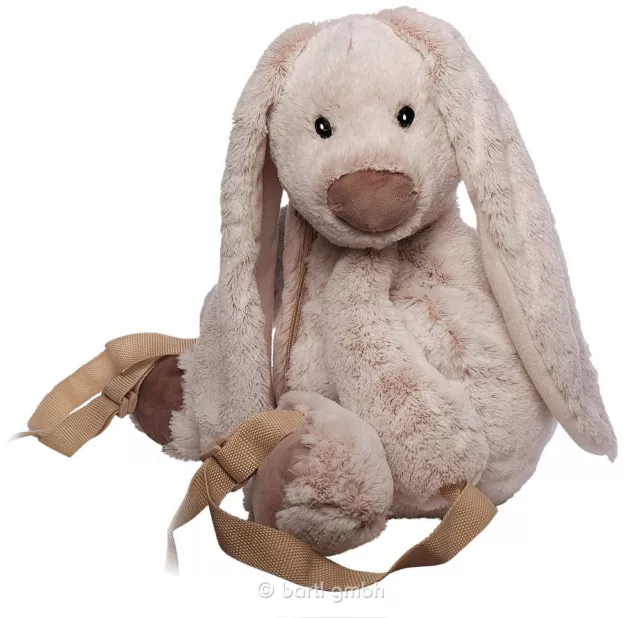 Hase Rucksack Kinder Tasche Kuscheltier Plüsch Tier Kindergarten Beige