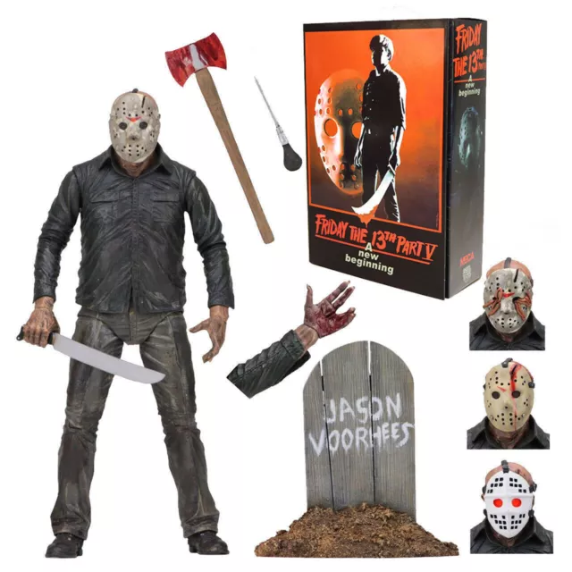 NECA Friday the 13th Jason Voorhees Ultimate Part 5 7" Action Figur 1:12 NIB