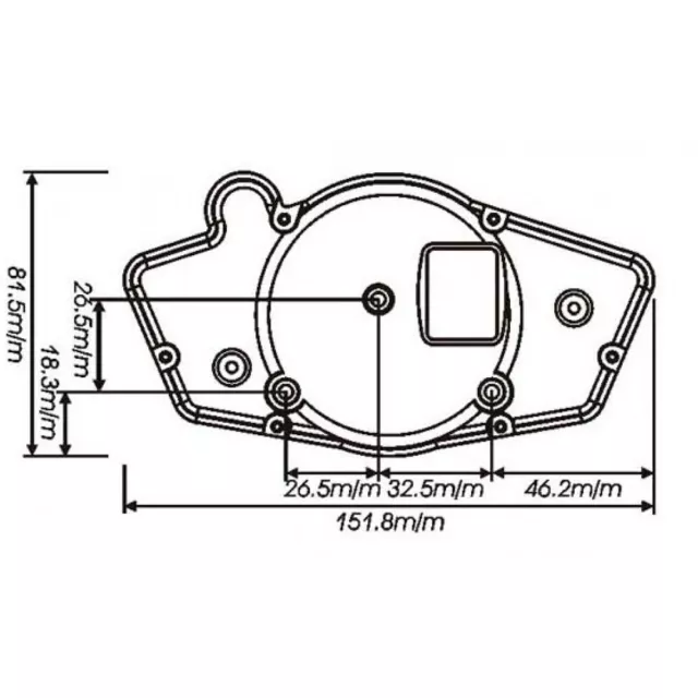 Tachometer KOSO Digital Cockpit RX1N GP Style blaues Display universal Motorrad 3