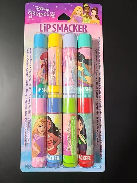 Disney Princess Lip Smacker Lip Balm Party Pack Variety 8 Pieces.
