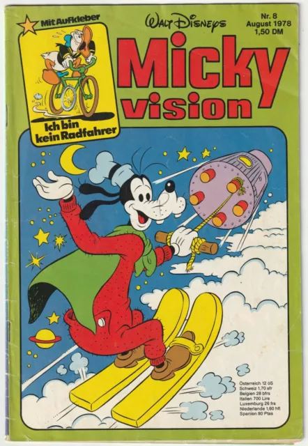 ✪ MICKYVISION #8/1978 ohne Beilage, Ehapa/Disney COMICHEFT Z2