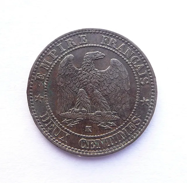 NAPOLEON III  2 centimes 1854 K
