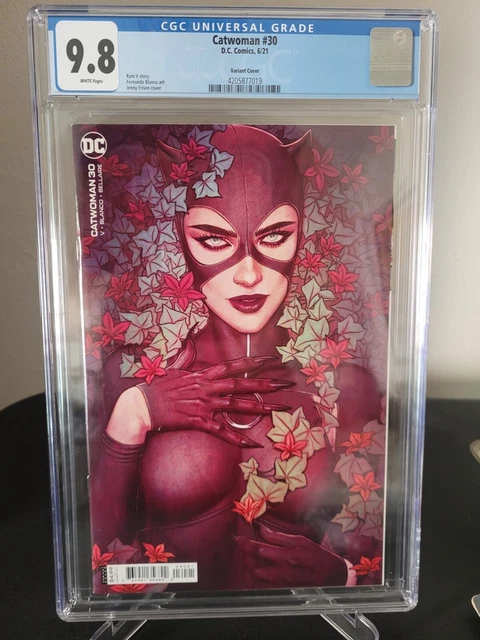 Catwoman #30 Cgc 9.8 Graded 2021 Dc Comics Jenny Frison Variant Cover Art