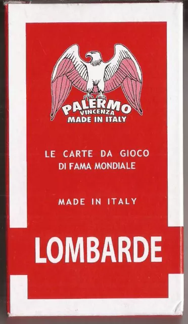 carte da gioco Lombarde, Palermo Vincenza, mazzo nuovo