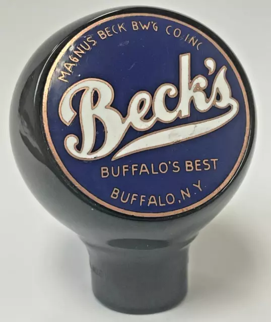 Beer ball tap knob Magnus Beck Brewing Buffalo, NY handle