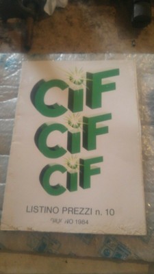 CATALOGO LISTINO PREZZI N.10 PIAGGIO CIF GIUGNO 1984 