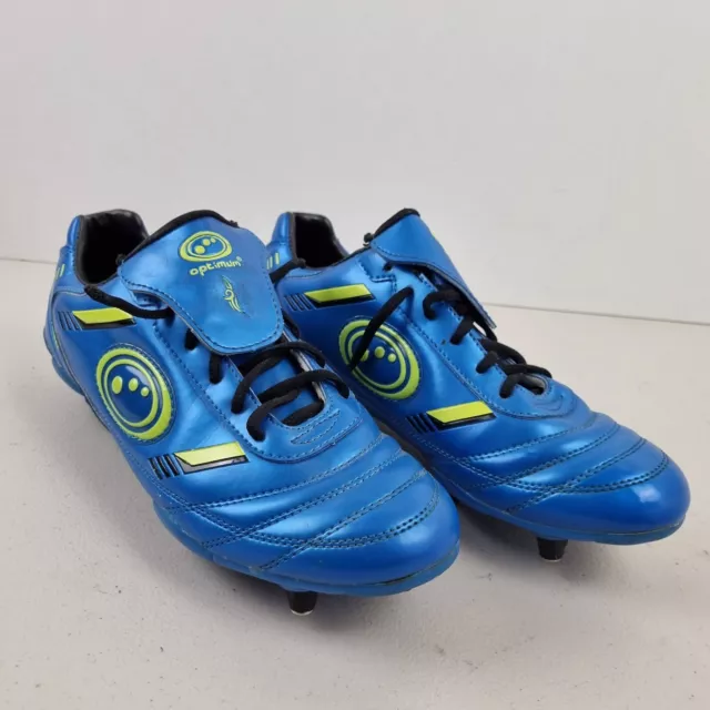 Men Optimum Tribal Blue / Green Lace Up Football Boots - UK 9   EU 43