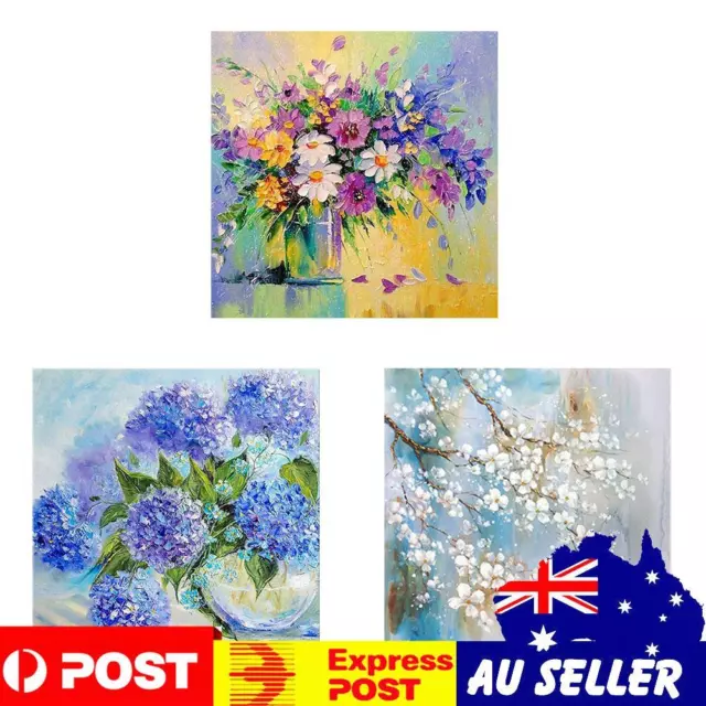 DIY Painting Kit Flower Series Oil Paint By Numbers Kit for Adults Kids Beginner