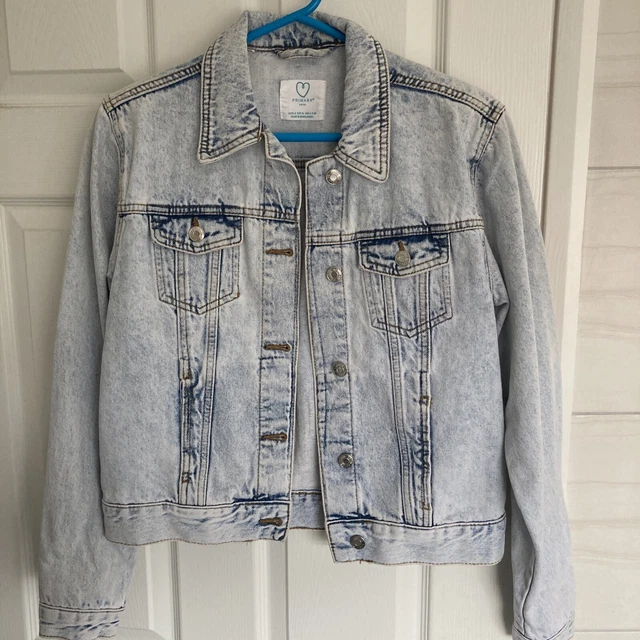 New / Stonewash light Blue Denim Jacket / Size 8 / Primark