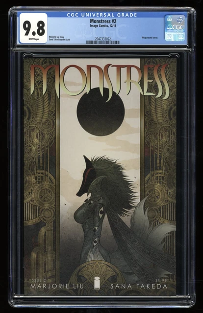 Monstress (2015) #2 CGC NM/M 9.8 White Pages Wraparound Cover! Image 2015