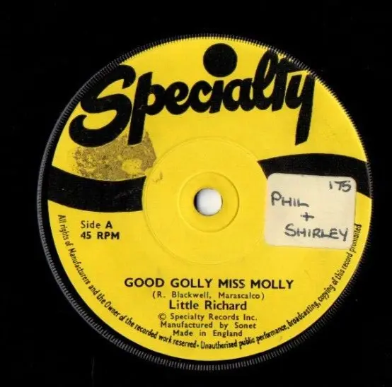LITTLE RICHARD - GOOD GOLLY MISS MOLLY .. 1958 Vinyl 7