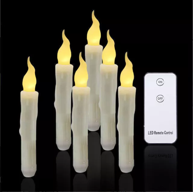 Set 9 candele elettriche con fiamma a LED paraffina bianche MAGIC  ATMOSPHERE