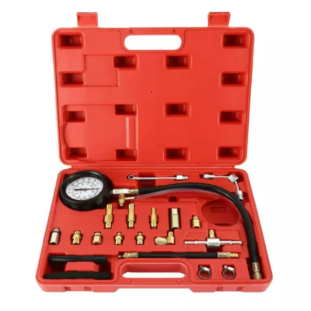 Fuel Injection Pump Pressure Tester Manometer Gauge Kit System Test Set -140 PSI