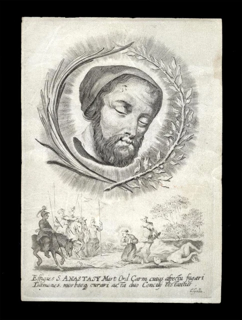 SANTINO PERGAMENA 1600  S.ANASTASIO M.  c. galle