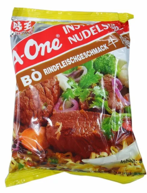 A-One [10x 85 g] zuppa di pasta istantanea [gusto di manzo]