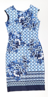 Kate & Lily Womens Blue  Polyester Shift  Size 6  Round Neck