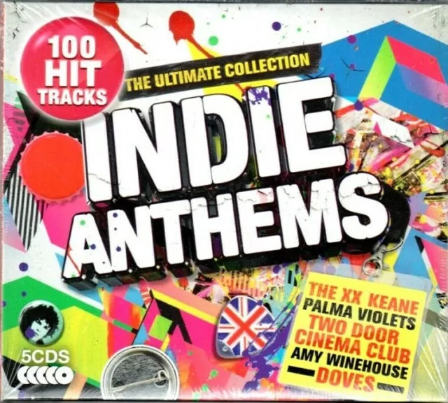 100 Hits Indie Anthems The Ultimate Collection NEW 5xCD Amy Winehouse Keane +