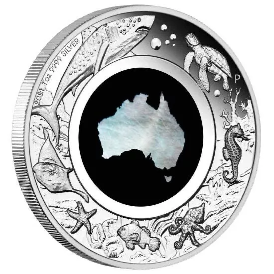 2021 Great Southern Land Mother of Pearl $1 1oz Silver Proof Coin