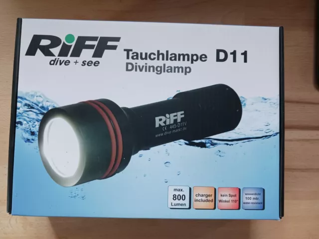 Tauchlampe Videoleuchte Riff TL D11 NEU