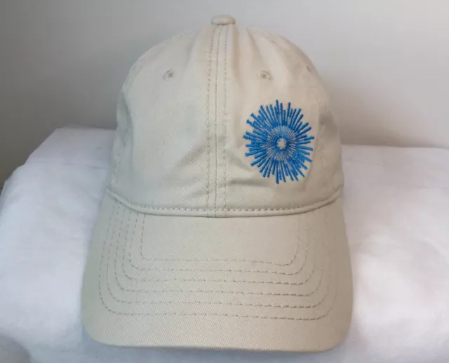 Viceroy Riviera Maya Strapback Hat Beige Blue Embroidery 3