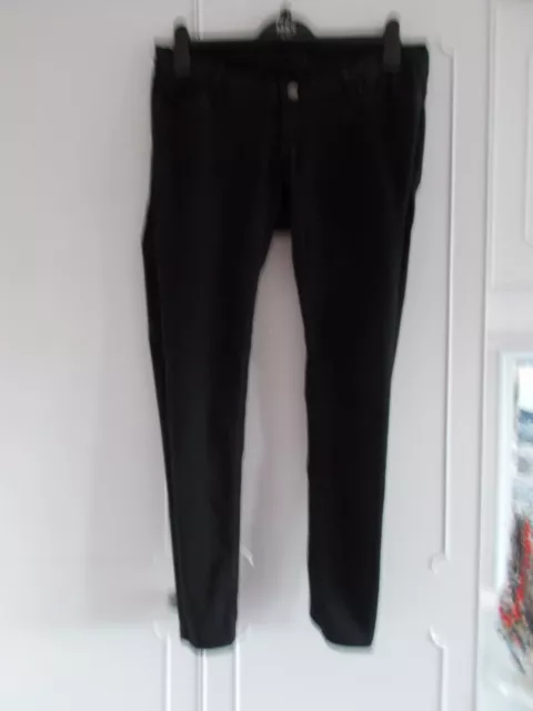 Topshop size 10 black maternity skinny jeans