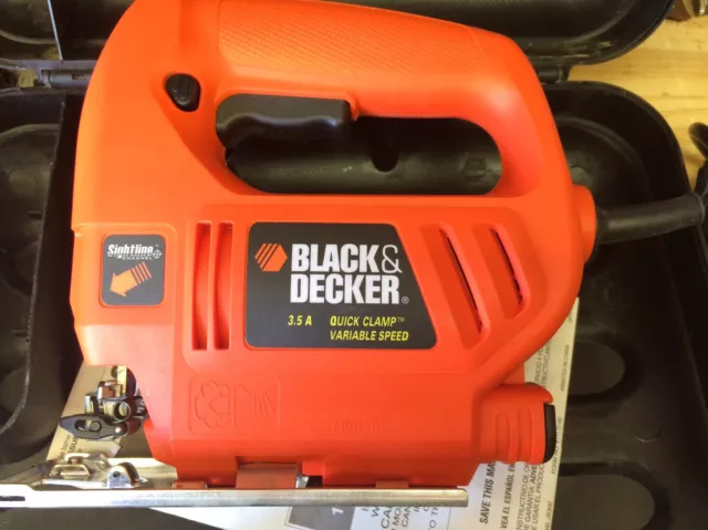 Black & Decker Jigsaw JS200 Type 1 Variable Speed 120V 3.2A Corded Electric  Gree