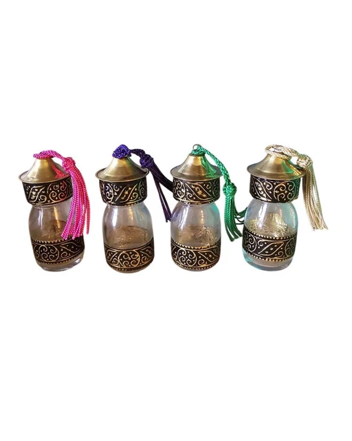 Bouteilles En Verre Vides 500ml Lot De 12 Bouteilles En Verre César 500 Ml - Couvercle Doré - Pour Liqueurs, Huiles, Déco