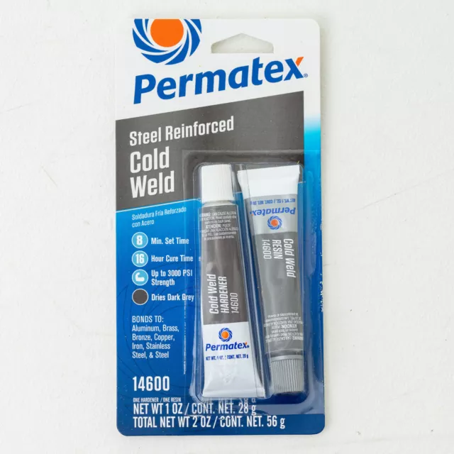 Permatex 14600 Froid Soudure Liaison Composant Deux Parties Adhésif Résine