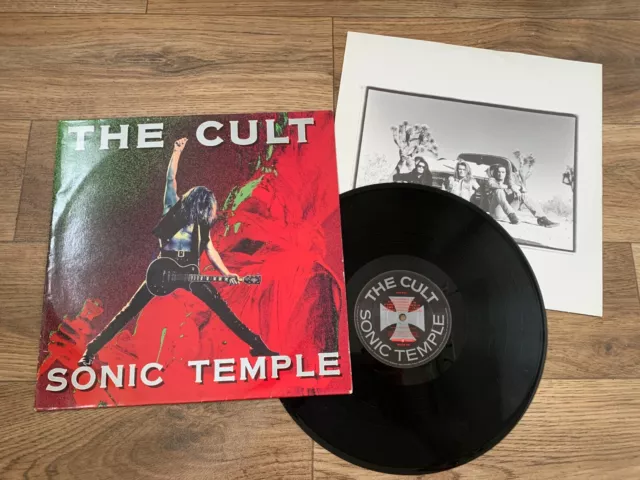 The Cult Sonic Temple LP Album Vinyl Record 1989 UK EX/VG+