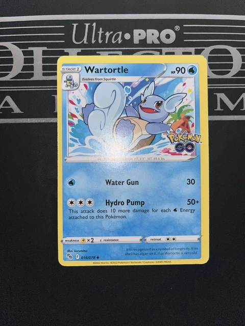 POKEMON CARD WARTORTLE error oc off center black alignment dot & white ...