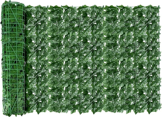 3m/1m Künstliche Efeu Blatt Garten Sichtschutz Balkon Hecken Zaun Sichtschutz