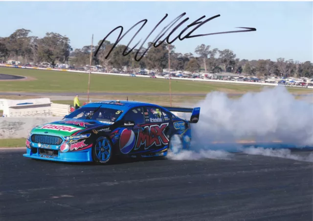 MARK WINTERBOTTOM 2015 SIGNED 6x4 or 8x12 photo V8 Supercars PEPSI MAX BURNOUT