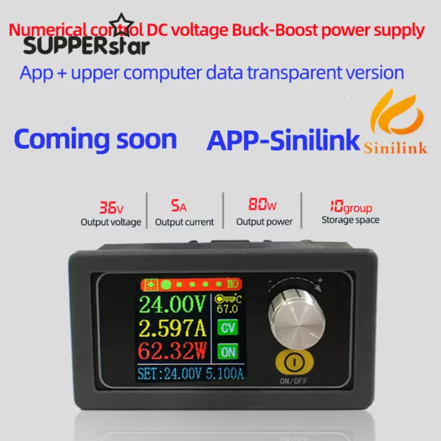 DC-DC Buck Boost Converter Power Module Adjustable Regulated power supply ASS