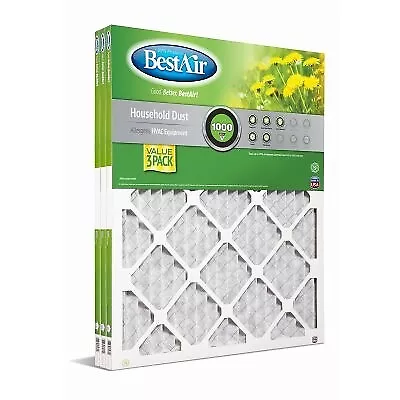 4 Pack - Standard Pleated Air Filter, 90 Days, 20x20x1-In., 3-Pack -87357.012020