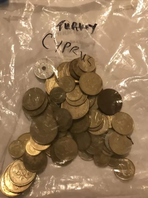 Turkey/Cyprus Mixed Coin Bag