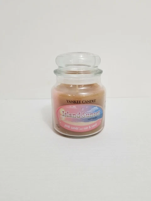 Yankee Candle 12 oz Island Sunset Discontinued Swirl Candle Rare Scent