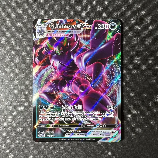 POKEMON GRIMMSNARL VMAX 115/189 - Full Art Card - Darkness Ablaze - MINT  10.99 - PicClick UK