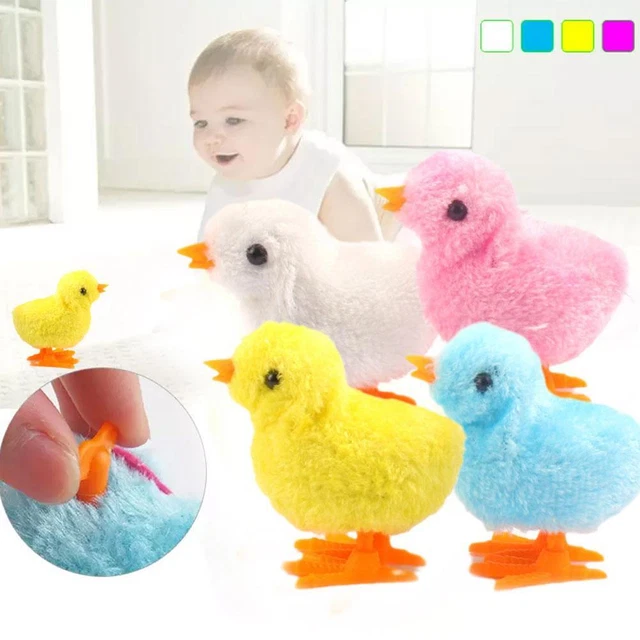 Cute Little Toy Stuffed Chicken Chain Clockwork Chick ColD1 Kids Toys