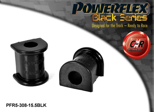 Powerflex Black Rr ARB Mnt Bushes 15.5mm For E30 3 Series 82-91 PFR5-308-15.5BLK