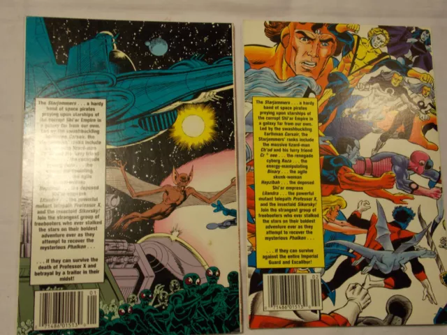 X-Men Spotlight On Starjammers (1990) Set Lot Complete #1&2 Mini-Series Cyclops 3